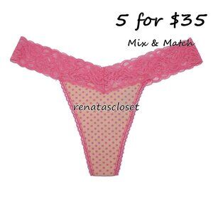 International Intimates Women's Perfect Lace Thong Panty NWT